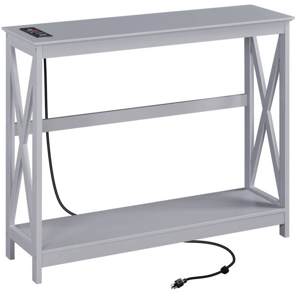 Breakwater Bay 40'' W Console Table with USB Ports and Outlets